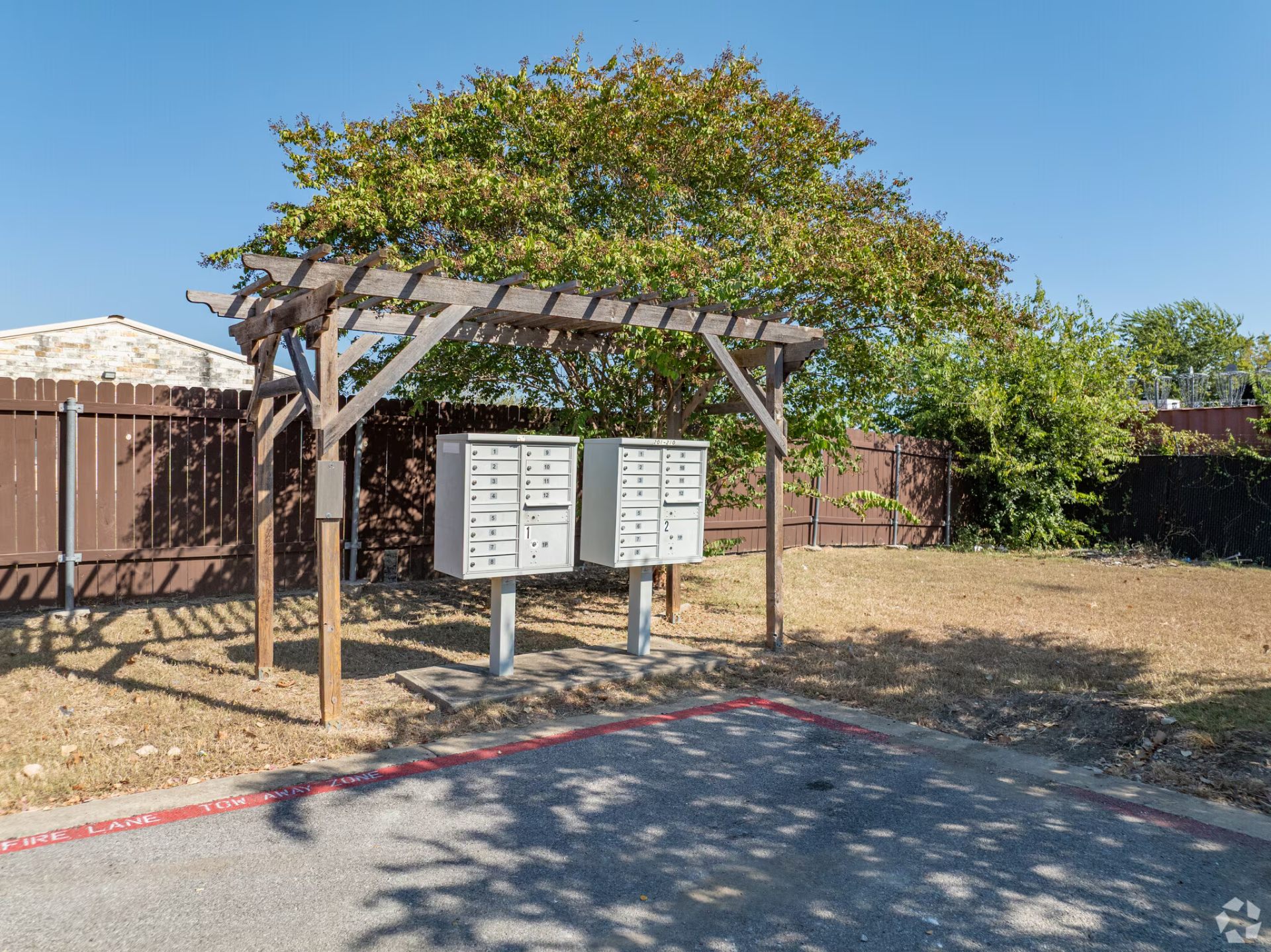 Resident covered mail center